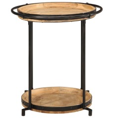 vidaXL Beistelltisch Ø55x60 cm Massivholz Mango