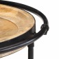 vidaXL Beistelltisch Ø55x60 cm Massivholz Mango vidaXL Beistelltisch Ø55x60 cm Massivholz Mango
