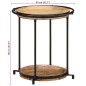 vidaXL Beistelltisch Ø55x60 cm Massivholz Mango vidaXL Beistelltisch Ø55x60 cm Massivholz Mango