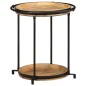 vidaXL Beistelltisch Ø55x60 cm Massivholz Mango vidaXL Beistelltisch Ø55x60 cm Massivholz Mango