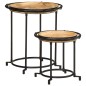 vidaXL 2-tlg. Beistelltisch-Set Massivholz Mango vidaXL 2-tlg. Beistelltisch-Set Massivholz Mango