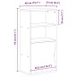 vidaXL Beistellschrank ODDA 40x24x79 cm Massivholz Kiefer vidaXL Beistellschrank ODDA 40x24x79 cm Massivholz Kiefer