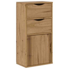 vidaXL Beistellschrank mit Schubladen 40x24x79 cm Massivholz Kiefer