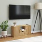 vidaXL TV-Schrank mit Schublade ODDA 79x24x40 cm Massivholz Kiefer vidaXL TV-Schrank mit Schublade ODDA 79x24x40 cm Massivholz Kiefer