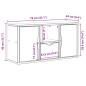 vidaXL TV-Schrank mit Schublade ODDA 79x24x40 cm Massivholz Kiefer vidaXL TV-Schrank mit Schublade ODDA 79x24x40 cm Massivholz Kiefer