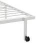 vidaXL Bettgestell ohne Matratze Klappbar Weiß 100x200 cm Stahl vidaXL Bettgestell ohne Matratze Klappbar Weiß 100x200 cm Stahl