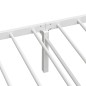 vidaXL Bettgestell ohne Matratze Klappbar Weiß 100x200 cm Stahl vidaXL Bettgestell ohne Matratze Klappbar Weiß 100x200 cm Stahl