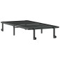 vidaXL Bettgestell ohne Matratze Klappbar Schwarz 90x200 cm Stahl vidaXL Bettgestell ohne Matratze Klappbar Schwarz 90x200 cm Stahl
