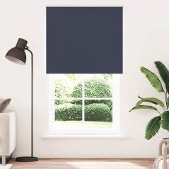 vidaXL Verdunkelungsrollo Marineblau 140x230 cm Stoffbreite 136,6 cm
