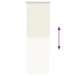 vidaXL Verdunkelungsrollo Cremeweiß 50x130cm Stoffbreite 45,7 cm vidaXL Verdunkelungsrollo Cremeweiß 50x130cm Stoffbreite 45,7 cm
