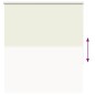 vidaXL Verdunkelungsrollo Cremeweiß 125x130cm Stoffbreite 121,6cm vidaXL Verdunkelungsrollo Cremeweiß 125x130cm Stoffbreite 121,6cm