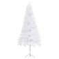 Künstlicher Eck-Weihnachtsbaum LEDs & Kugeln Weiß 180 cm PVC Künstlicher Eck-Weihnachtsbaum LEDs & Kugeln Weiß 180 cm PVC