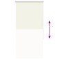 vidaXL Verdunkelungsrollo Cremeweiß 85x130cm Stoffbreite 80,7 cm vidaXL Verdunkelungsrollo Cremeweiß 85x130cm Stoffbreite 80,7 cm