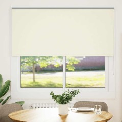 vidaXL Verdunkelungsrollo Cremeweiß 155x150cm Stoffbreite 151,6cm