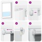 vidaXL Verdunkelungsrollo Cremeweiß 50x210cm Stoffbreite 45,7 cm vidaXL Verdunkelungsrollo Cremeweiß 50x210cm Stoffbreite 45,7 cm