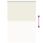 vidaXL Verdunkelungsrollo Cremeweiß 115x130cm Stoffbreite 110,7cm vidaXL Verdunkelungsrollo Cremeweiß 115x130cm Stoffbreite 110,7cm