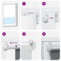 vidaXL Verdunkelungsrollo Cremeweiß 115x130cm Stoffbreite 110,7cm vidaXL Verdunkelungsrollo Cremeweiß 115x130cm Stoffbreite 110,7cm