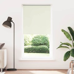 vidaXL Verdunkelungsrollo Cremeweiß 115x210cm Stoffbreite 110,7cm