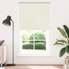 vidaXL Verdunkelungsrollo Cremeweiß 140x210cm Stoffbreite 136,6cm