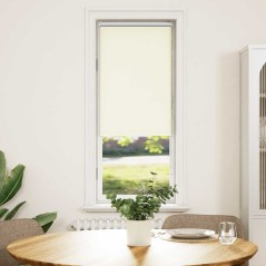 vidaXL Verdunkelungsrollo Cremeweiß 55x175cm Stoffbreite 50,7 cm