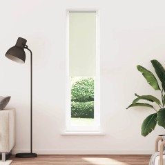 vidaXL Verdunkelungsrollo Cremeweiß 60x210cm Stoffbreite 55,7 cm
