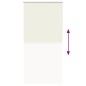 vidaXL Verdunkelungsrollo Cremeweiß 115x230cm Stoffbreite 110,7cm vidaXL Verdunkelungsrollo Cremeweiß 115x230cm Stoffbreite 110,7cm