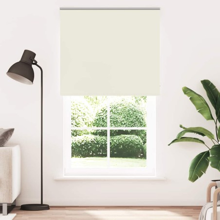 vidaXL Verdunkelungsrollo Cremeweiß 140x230cm Stoffbreite 136,6cm
