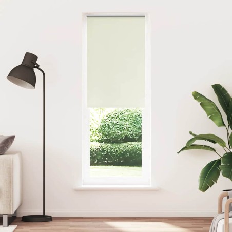 vidaXL Verdunkelungsrollo Cremeweiß 70x230cm Stoffbreite 65,7 cm