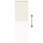 vidaXL Verdunkelungsrollo Cremeweiß 70x230cm Stoffbreite 65,7 cm vidaXL Verdunkelungsrollo Cremeweiß 70x230cm Stoffbreite 65,7 cm
