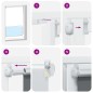 vidaXL Verdunkelungsrollo Cremeweiß 70x230cm Stoffbreite 65,7 cm vidaXL Verdunkelungsrollo Cremeweiß 70x230cm Stoffbreite 65,7 cm