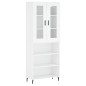 Highboard Weiß 69,5x34x180 cm Holzwerkstoff Highboard Weiß 69,5x34x180 cm Holzwerkstoff