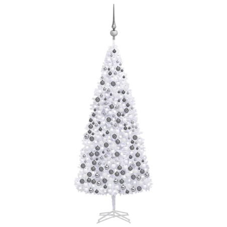 Künstlicher Weihnachtsbaum mit LEDs & Kugeln 500 cm Weiß