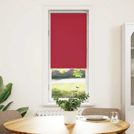 vidaXL Verdunkelungsrollo Rot 55x130 cm Stoffbreite 50,7 cm Polyester