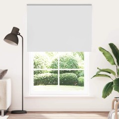 vidaXL Verdunkelungsrollo Weiß 150x230cm Stoffbreite 146,6cm Polyester