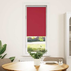 vidaXL Verdunkelungsrollo Rot 55x175 cm Stoffbreite 50,7 cm Polyester