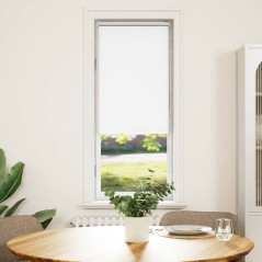 vidaXL Verdunkelungsrollo Weiß 40x130cm Stoffbreite 35,7 cm Polyester