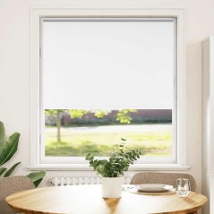 vidaXL Verdunkelungsrollo Weiß 105x150cm Stoffbreite 100,7cm Polyester