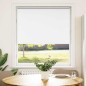 vidaXL Verdunkelungsrollo Weiß 105x150cm Stoffbreite 100,7cm Polyester vidaXL Verdunkelungsrollo Weiß 105x150cm Stoffbreite 100,7cm Polyester