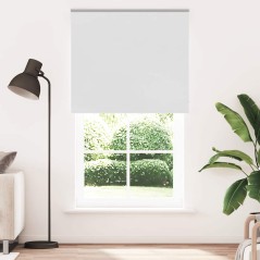 vidaXL Verdunkelungsrollo Weiß 140x230cm Stoffbreite 136,6cm Polyester