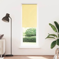 vidaXL Verdunkelungsrollo Gelb 80x210 cm Stoffbreite 75,7 cm Polyester