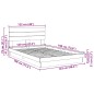 vidaXL Massivholzbett mit Kopfteil ohne Matratze 120x190 cm Eichenholz vidaXL Massivholzbett mit Kopfteil ohne Matratze 120x190 cm Eichenholz