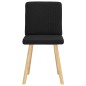 vidaXL Esszimmerstühle 2 Stk. Schwarz Stoff vidaXL Esszimmerstühle 2 Stk. Schwarz Stoff
