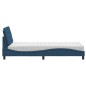 vidaXL Bett mit Matratze Blau 80x200 cm Stoff vidaXL Bett mit Matratze Blau 80x200 cm Stoff