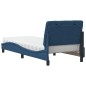 vidaXL Bett mit Matratze Blau 80x200 cm Stoff vidaXL Bett mit Matratze Blau 80x200 cm Stoff