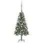 Künstlicher Weihnachtsbaum mit LEDs, Kugeln & Zapfen 150 cm Künstlicher Weihnachtsbaum mit LEDs, Kugeln & Zapfen 150 cm