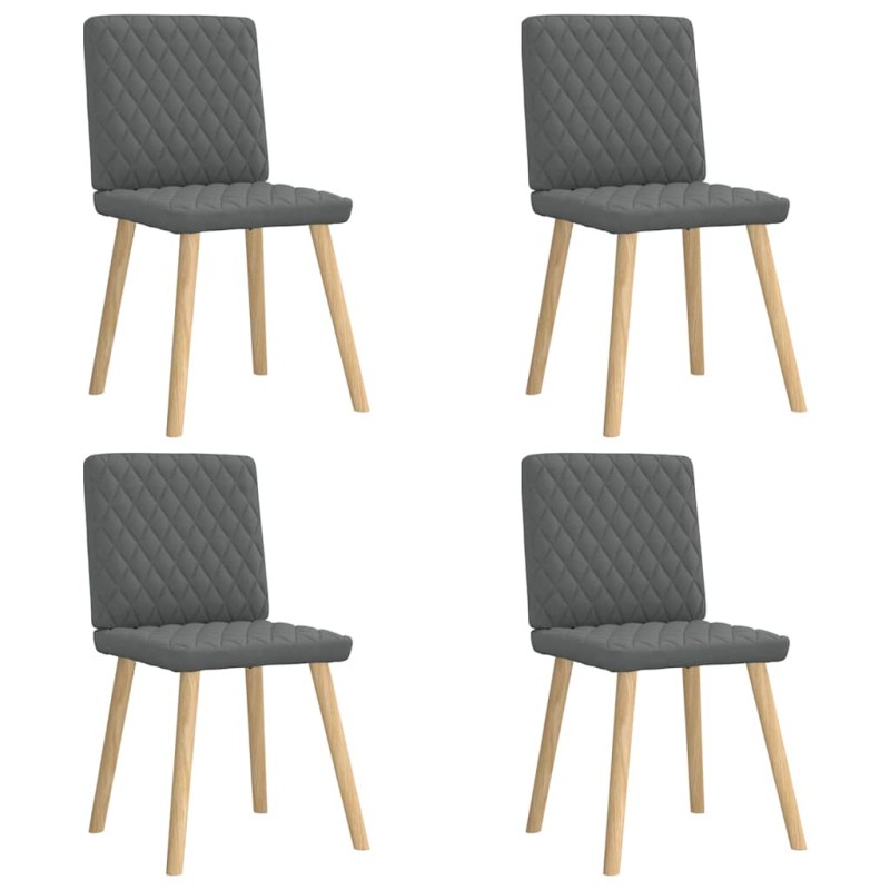 vidaXL Esszimmerstühle 4 Stk. Dunkelgrau Stoff vidaXL Esszimmerstühle 4 Stk. Dunkelgrau Stoff
