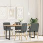vidaXL Esszimmerstühle 4 Stk. Dunkelgrau Stoff vidaXL Esszimmerstühle 4 Stk. Dunkelgrau Stoff