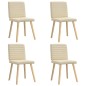 vidaXL Esszimmerstühle 4 Stk. Creme Stoff vidaXL Esszimmerstühle 4 Stk. Creme Stoff