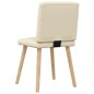 vidaXL Esszimmerstühle 4 Stk. Creme Stoff vidaXL Esszimmerstühle 4 Stk. Creme Stoff