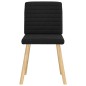 vidaXL Esszimmerstühle 4 Stk. Schwarz Stoff vidaXL Esszimmerstühle 4 Stk. Schwarz Stoff